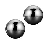 DEARMAMY Piedras de Hielo de Acero Inoxidable 304 Bolas Enfriadoras de 55 MM Pack de 2 Unidades para Whisky y Vino Bloque de Hielo Reutilizable Rápido para Bebidas Accesorio Adecuado