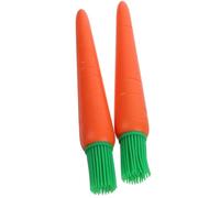 DEARMAMY Pincel de Silicona para Barbacoa 2 Piezas, Cepillo para Salsa Bbq y Repostería, Resistente al Calor, Diseño Ergonómico, Utensilio de Cocina Práctico para Asar y Hornear, Color