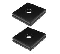 DEARMAMY Placa Adhesiva Desmontable para Gestión de Cables, Cubierta para Enchufes de 22mm Negra, 4 Piezas, Tapa Sólida para Salidas Eléctricas, Protección y Orden en Hogares y Oficinas