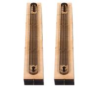 DEARMAMY Plantillas de Corte para Cuero DIY 2 Piezas, Troqueles para Pulsera de Tres Hilos, Moldes de Perforación Precisos para Artesanía en Cuero, Accesorios para Manualidades y Bricolaje