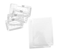 DEARMAMY Plantillas Regla de Dibujo de Plástico para Diseño y Caligrafía Plantilla Guía para Sobres y Escritura Herramienta Práctica para Estudiantes y Profesionales