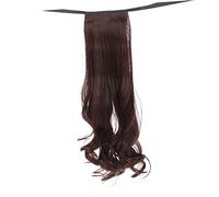 DEARMAMY Ponytail Hair Extension Long Curly Hair Wig For Women Drawstring Synthetic Hairpiece For Daily Wear Cosplay Halloween And Parties