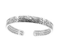 DEARMAMY Pulsera De Cobre De La Suerte De Plata Tailandesa Vintage Kit Pulsera De Turmalina Brazalete De La Joyería De La Muñeca Del Hombre Tobillera Pulsera Pulsera