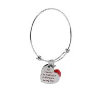 DEARMAMY Pulsera telescópica bombilla recargable pantalla de mimbre claro pantallas de lámpara de campana señor frente brazalete de maestra para mujer brazalete de Acero inoxidable