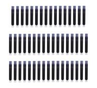 DEARMAMY Recambios para Pluma Estilográfica 100 Unidades Azul Negro Cartuchos de Tinta para Bolígrafos Recambio de Tinta para Estudiantes para Oficina y Uso Escolar