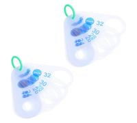 DEARMAMY Regla de Medición de Diámetro de Uva Plástico Duradero Medidor de Diámetro de Fruta Portátil 2 Unidades Calibrador para Medición Precisa y Control de Calidad en Agricultura y