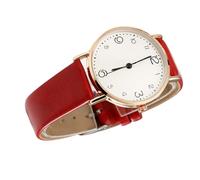 DEARMAMY Reloj De Cuarzo con Correa para Mujer Tees De Golf Divertidos Decoracion Niña Watches Relojes De Mujer Relojes De Pulsera De Cuarzo Señoras Relojes De Pulsera Reloj Digital Rojo