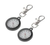 DEARMAMY Reloj de Enfermera Colgante 2piezas Clip de Acero Inoxidable y Orgánico para Seguimiento Preciso Entornos Profesionales Color Aleatorio
