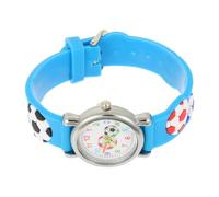 DEARMAMY Reloj Deportivo Azul para Niños Diseño de Balón de Fútbol Fácil de Interpretar y Aprender el Tiempo, Adecuado para Cumpleaños y Festivales