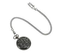 DEARMAMY Reloj Mecánico Dragón y Fénix Reloj De Bolsillo Vintage Números Romanos Colgante Retro para Uso Diario