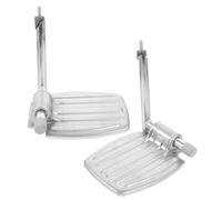 DEARMAMY Reposapiés y Soporte Estable para de Metal Plata Silla de Ruedas Diseño Ergonómico de Accesorios para Personas Trastornos de Movilidad