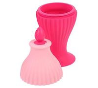 DEARMAMY Rodillo De Hielo Herramienta De Rodillo Frontal Piel Ultra Facial Cuidado Roller De Masajeador De Cara Rodillo De Cara Fría Rodillo De Silicona Gel De Sílice Rosa