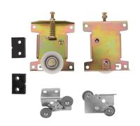 DEARMAMY Rodillo Deslizante para Puerta Corrediza de Armario Rueda de Rodillo para Puerta Corrediza Polea para Armario de Acero Resistente Kit de 1 Juego Uso en Muebles