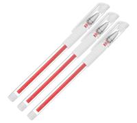 DEARMAMY Rotuladores Para Tatuajes Impermeables 3 Piezas Tamaño Estándar Para Tatuador y Micropigmentación Uso Profesional Color Rojo Precisión De Líneas