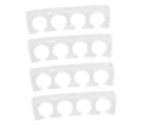 DEARMAMY Separadores De Dedos De Gel Para Pedicura y Manicura, 2 Pares, Silicona Semitransparente, Tamaño Estándar, Suaves y Flexibles, Unisex, Para Cuidado De Uñas Manos y Pies