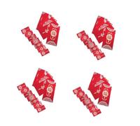 DEARMAMY Sobre Rojo De La Suerte Sobre Del Año Nuevo Lunar Sobres Rojos Sobres De Dinero De La Suerte Fortuna Para Bolsillos Saludar Casarse Papel 24 Piezas X 4