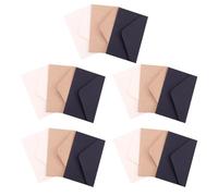 DEARMAMY Sobres de Carta Retro 30 Piezas Mini Tamaño 7X7 CM Papel Kraft Negro y Blanco para Tarjetas Invitaciones y Almacenamiento Multifunción