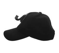 DEARMAMY Sombrero con Clip de Liberación Rápida para Cámara Deportiva con Soporte para Cámara Negra de Algodón Ajustable Manos Libres Compatible con Gopro para Pesca y Camping al Aire
