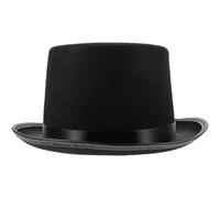 DEARMAMY Sombrero de Mago Negro para Adultos Diseño Ligero y Tela Cómoda, Adecuado para Disfraces de Rol y Actuaciones de Conjuro en Fiestas