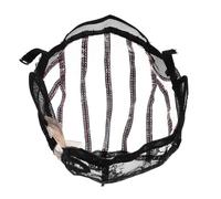 DEARMAMY Sombrero de malla de encaje cordón gorras de peluca tronco neto elástico redes red para el cabello para peluca gorros de peluca de malla para mujer Educación física Negro