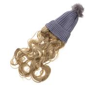 DEARMAMY Sombrero De Peluca y Rizado Para Mujer Tocado De Moda Pelo Realista Accesorio Para Cabello Para Eventos De Invierno