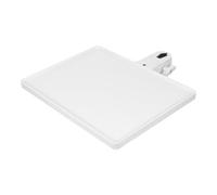 DEARMAMY Soporte de Bandeja Ajustable para Micrófono Abrazadera Bandeja Multiusos para Transmisiones Tamaño Grande 275X205 MM Color Blanco Estante para Accesorios de Escritorio y