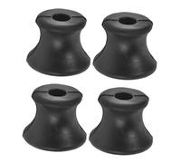 DEARMAMY Soporte de Diapasón de Goma Negro Estable y Multifuncional para Yoga E Instrumentos Musicales, Paquete de 4 Piezas para Uso Terapéutico