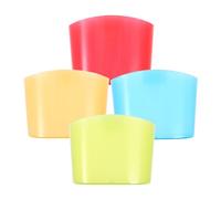 DEARMAMY Soporte para Bolsitas de Té Colgante en Taza Portagalletas para Vasos Soporte para Galletas y Tazas Diseño Práctico en 4 Colores Surtidos para Hora del Té