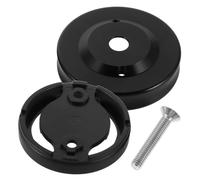 DEARMAMY Soporte para Ciclocomputadores Tapa Superior del Juego de Dirección Potencia Bicicleta Aleación de Aluminio y Plástico Negro Resistente al Polvo Agua para Bicicleta de Carretera