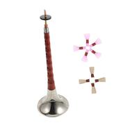 DEARMAMY Suona Profesional de Viento Étnico en Tono, Instrumento Tradicional de Palisandro Rojo para Principiantes, Ligero y Portátil, Caña Plástica Color Aleatorio, Adecuado