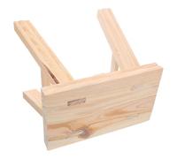 DEARMAMY Taburete Infantil de Madera Maciza Taburete de Baño Cocina Dormitorio y Sala de Estar para Usar como Reposapiés de Madera