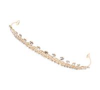 DEARMAMY Tiara Corona Para Cumpleaños Accesorios De Tocado Nupcial Elegante Diadema De Gemas De Imitación Para Bodas Fiestas y Eventos De Princesa