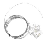 DEARMAMY Tira Calefactora de Repuesto para Selladora Térmica, Cable Emisor de Calor 0,6 Mm Diámetro, 5 Metros con 20 Conectores, Compatible con Máquinas de Sellado para Cocina y Embalaje