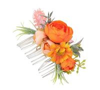 DEARMAMY Tocado de Novia Hecho Mano Flores Artificiales Accesorios Cabello de Boda para Tocados de Novia Ceremonias y Fiestas