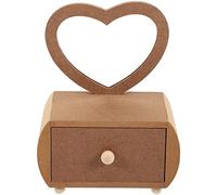 DEARMAMY Tocador de amor espejo sin marcha lata de dinero espejo de viaje organizador de bandejas sostuvo storage box cómoda infantil pequeño tocador de maquillaje Acrílico