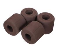 DEARMAMY Tope de Puerta Anticolisión Táctil 4 Piezas Protector de Puerta Material EVA Reforzado Marrón Preventor de Pellizcos y Cierre Silencioso para Hogar y Oficina