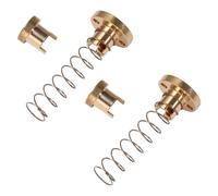 DEARMAMY Tuercas de Cobre T8 para Impresora 3d, Paquete de 2 Piezas Resorte Antirretroceso, Paso de 2 Mm y Avance de 8 Mm, Accesorio para Tornillo de Avance y Eliminación de Espacios
