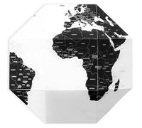 DearWorld, The Pinnable Globe with 50 Pins, 3d Map for Home, Business & Office Décor, Premium Quality Thick Paper, Assembles in Seconds, Perfect Gift for Travelers (World with Country Names Medium)