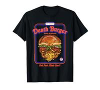 Death Burger Sarcasm Retro Vintage Funny Adult Humor Camiseta