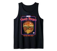Death Burger Sarcasm Retro Vintage Funny Adult Humor Camiseta sin Mangas
