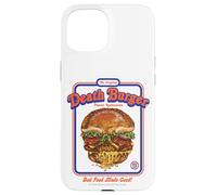 Death Burger Sarcasm Retro Vintage Funny Adult Humor Carcasa para iPhone 15