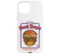 Death Burger Sarcasm Retro Vintage Funny Adult Humor Carcasa para iPhone 15 Plus