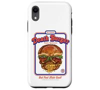 Death Burger Sarcasm Retro Vintage Funny Adult Humor Carcasa para iPhone XR