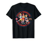 Death Daughters Rollerskate Club Retro Funny Adult Humor Camiseta