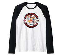 Death Daughters Rollerskate Club Retro Funny Adult Humor Camiseta Manga Raglan