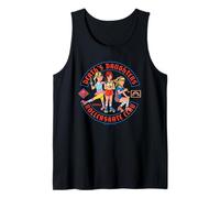 Death Daughters Rollerskate Club Retro Funny Adult Humor Camiseta sin Mangas