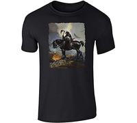 Death Dealer by Frank Frazetta Art Short Sleeve T-Tshirts Camisetas y Tops Print T Tshirts Camisetas y Tops Mens Short Sleeve Hot Top tee for Man Better Black(XX-Large)