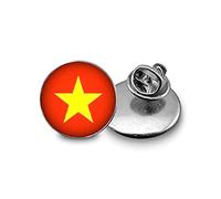 Death Devil Broche de bandera de Vietnam, Love the National Flag, The Gift of Patriots, Vidrio