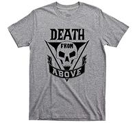 Death from Above T Tshirts Camisetas y Tops Starship Troopers Mobile Infantry Roughnecks Movie tee(XX-Large)