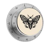 Death Head Hawk Moth Insect - Temporizador de cocina magnético de 60 minutos para cocinar y hornear